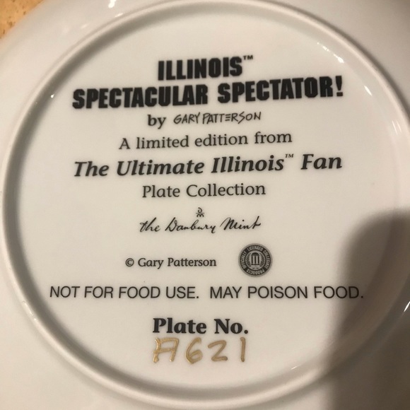 Illini Football Collector plate - Picture 3 of 3